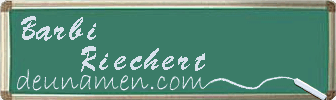 Barbi Riechert Visitenkarte